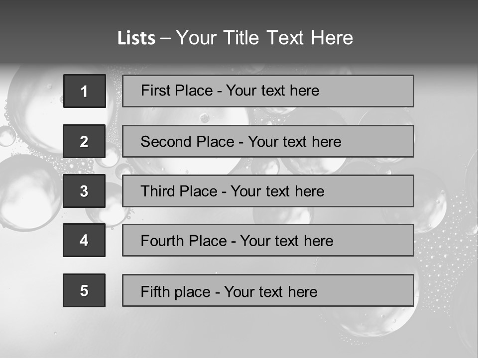 Beauty Space Bubble PowerPoint Template