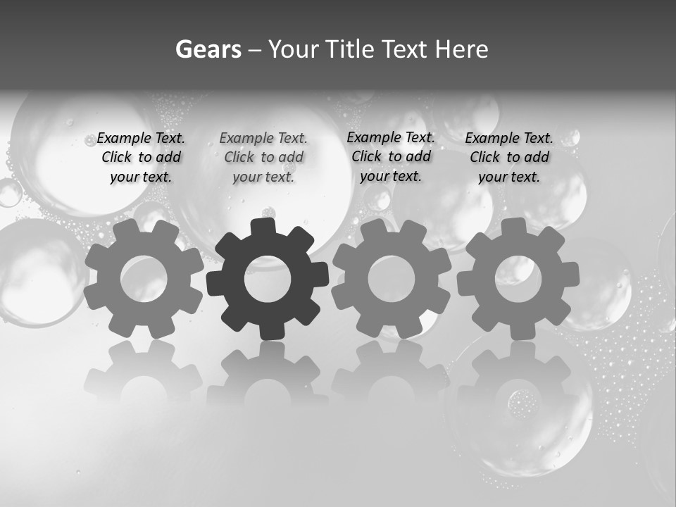 Beauty Space Bubble PowerPoint Template