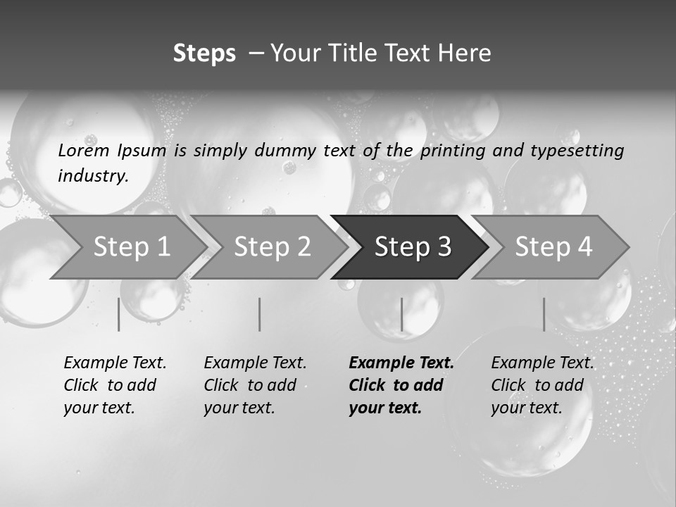 Beauty Space Bubble PowerPoint Template