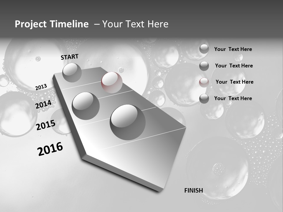 Beauty Space Bubble PowerPoint Template