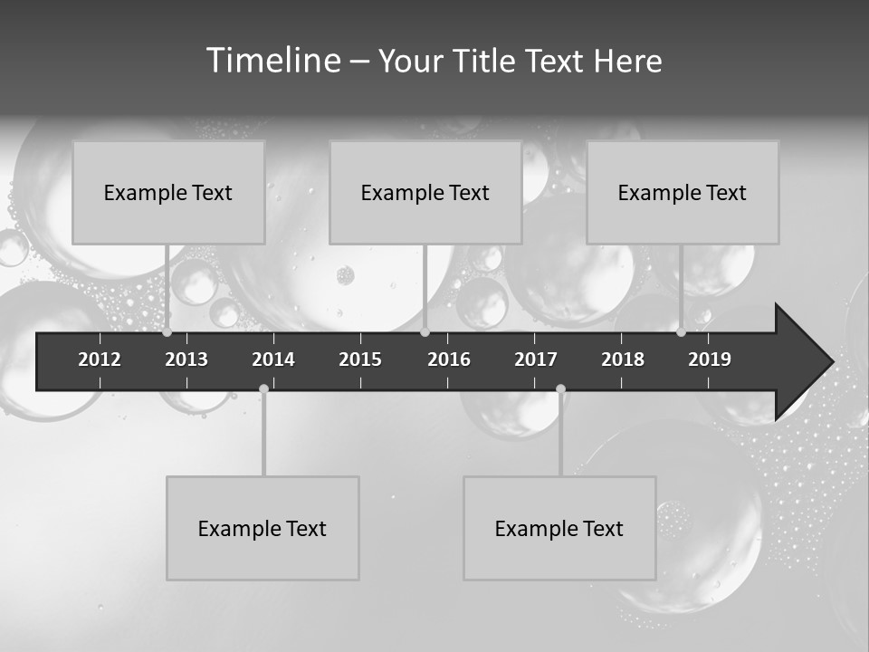 Beauty Space Bubble PowerPoint Template