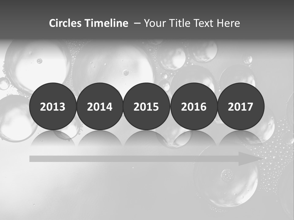 Beauty Space Bubble PowerPoint Template
