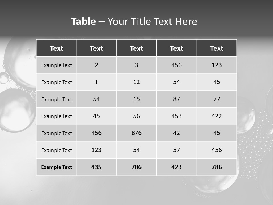Beauty Space Bubble PowerPoint Template