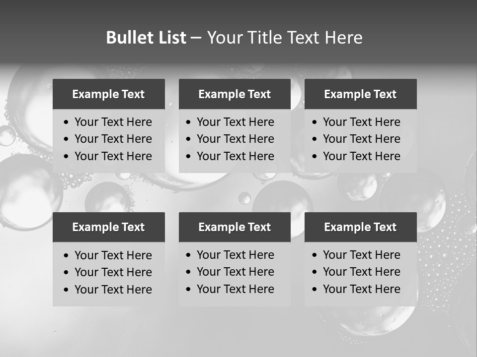 Beauty Space Bubble PowerPoint Template