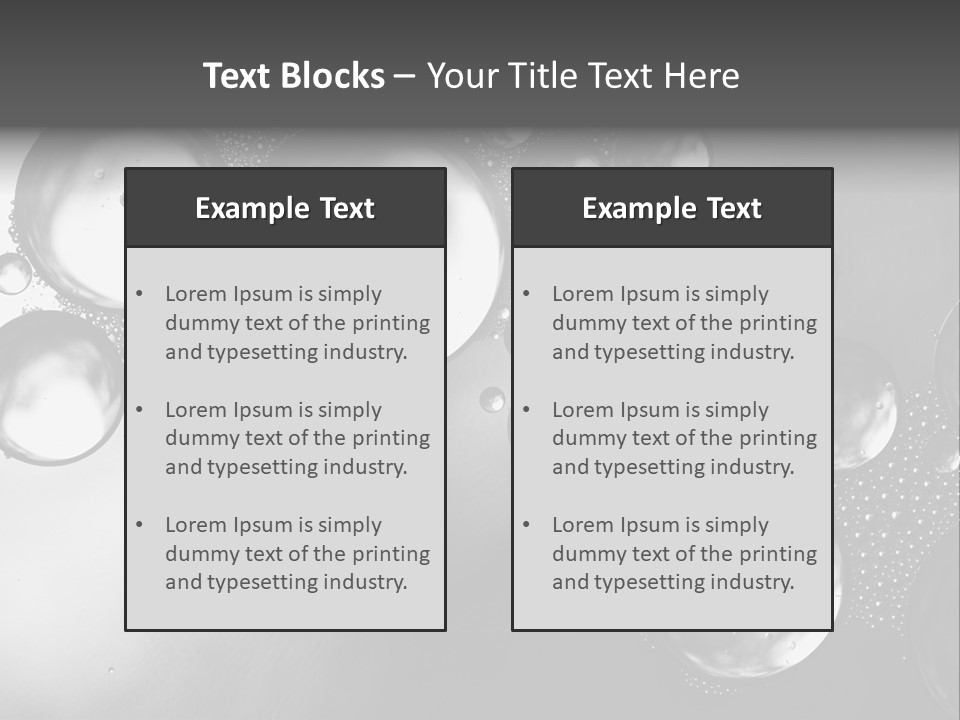 Beauty Space Bubble PowerPoint Template