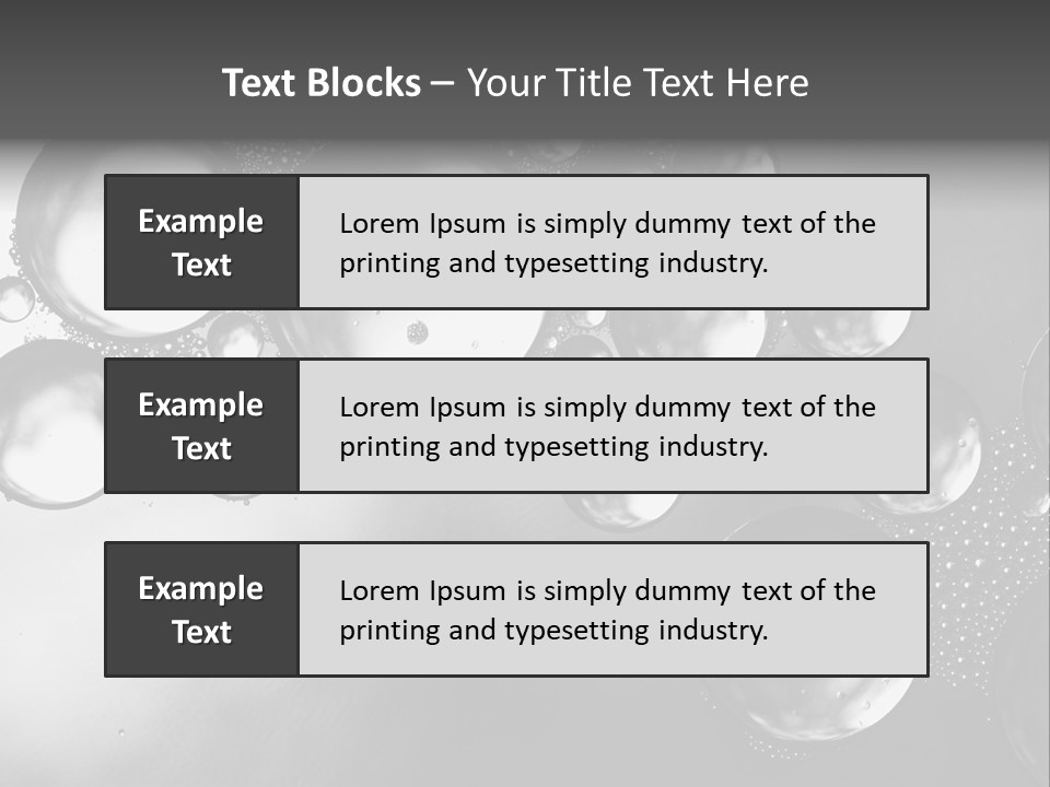 Beauty Space Bubble PowerPoint Template