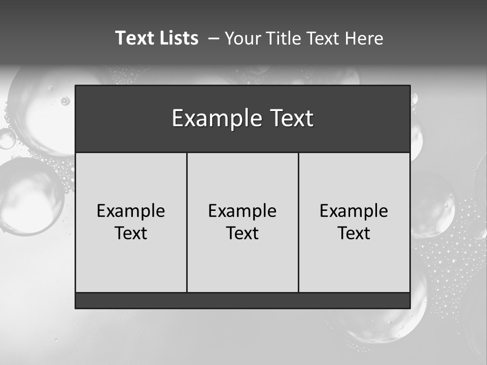 Beauty Space Bubble PowerPoint Template