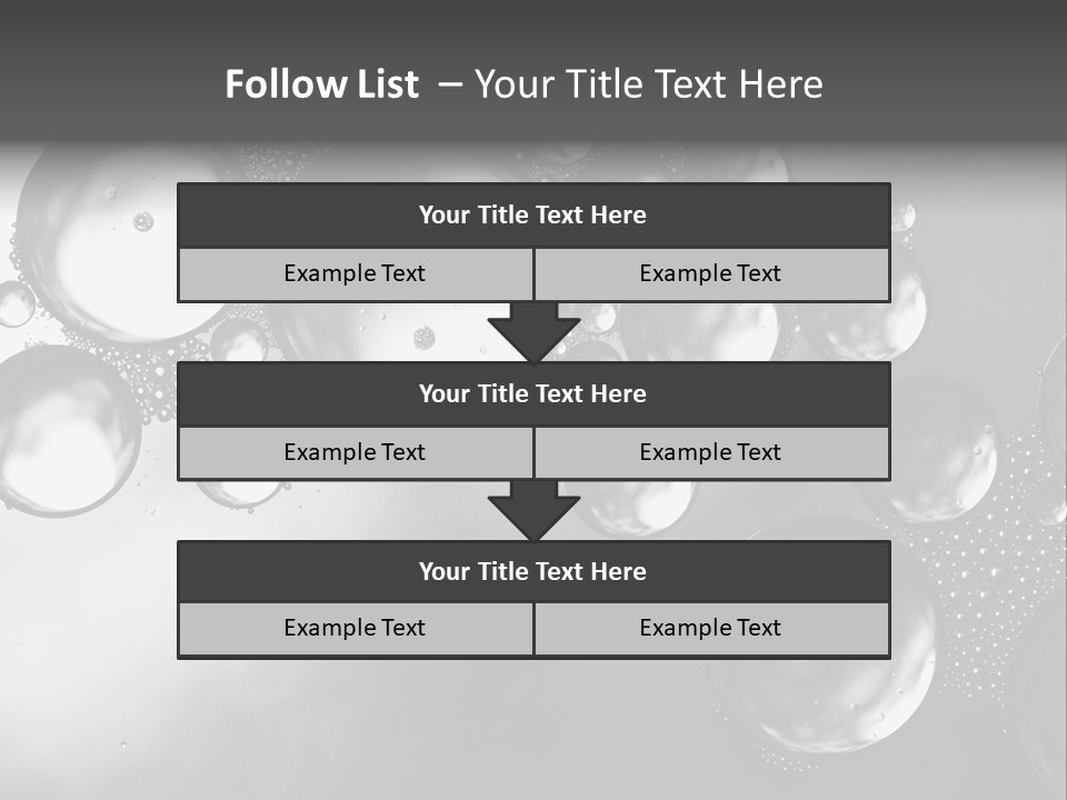 Beauty Space Bubble PowerPoint Template