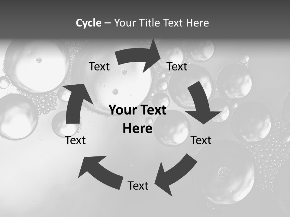 Beauty Space Bubble PowerPoint Template