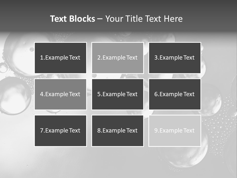 Beauty Space Bubble PowerPoint Template