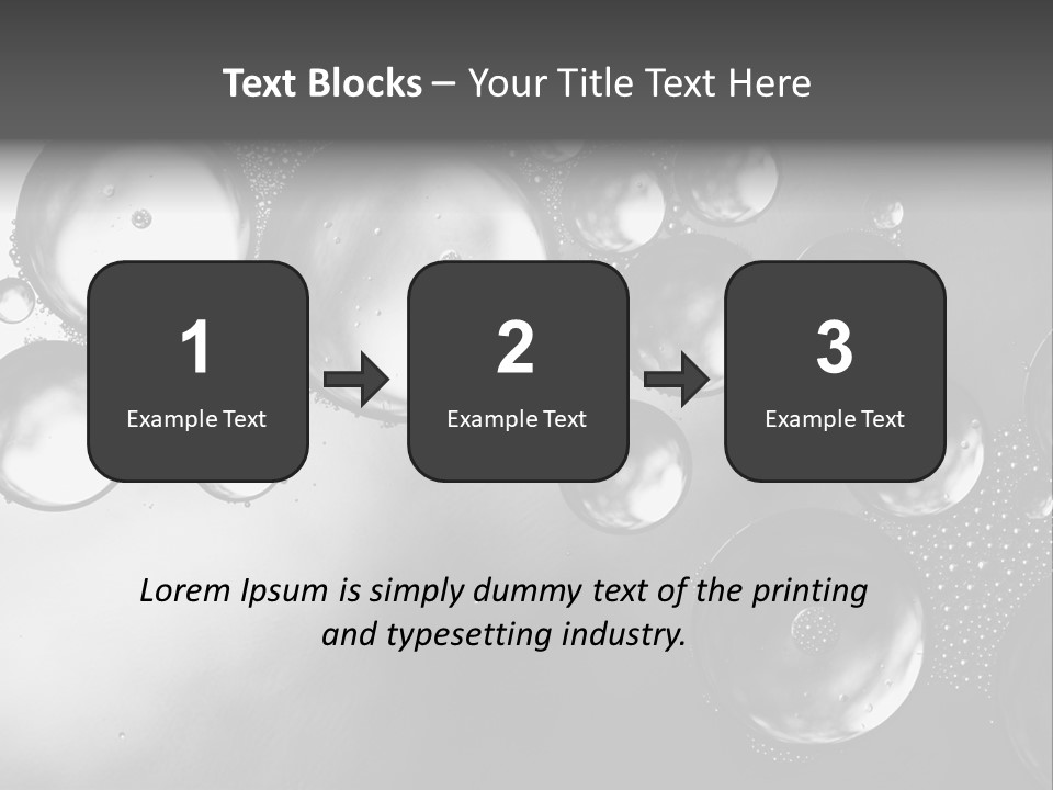 Beauty Space Bubble PowerPoint Template