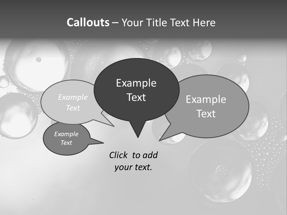 Beauty Space Bubble PowerPoint Template