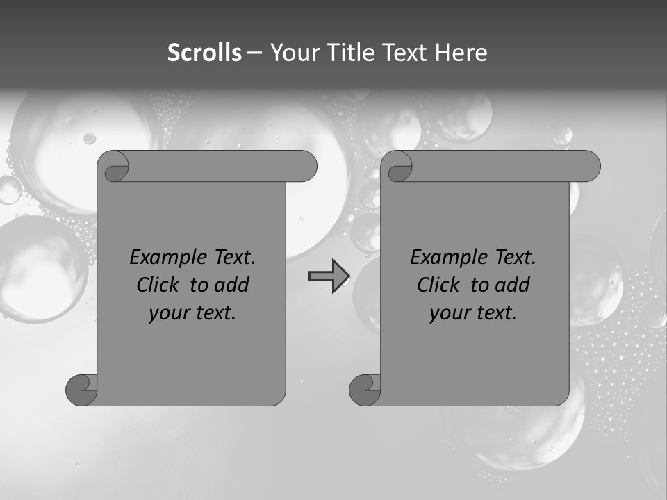 Beauty Space Bubble PowerPoint Template