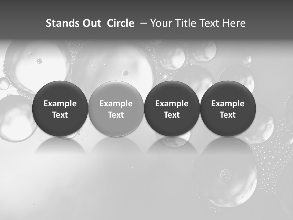 Beauty Space Bubble PowerPoint Template