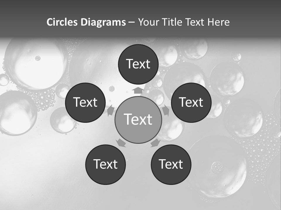 Beauty Space Bubble PowerPoint Template