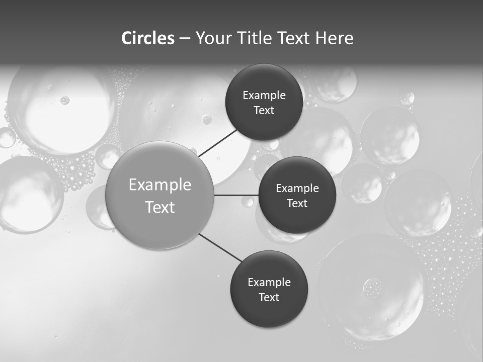 Beauty Space Bubble PowerPoint Template