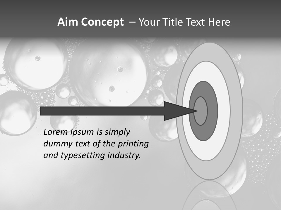 Beauty Space Bubble PowerPoint Template