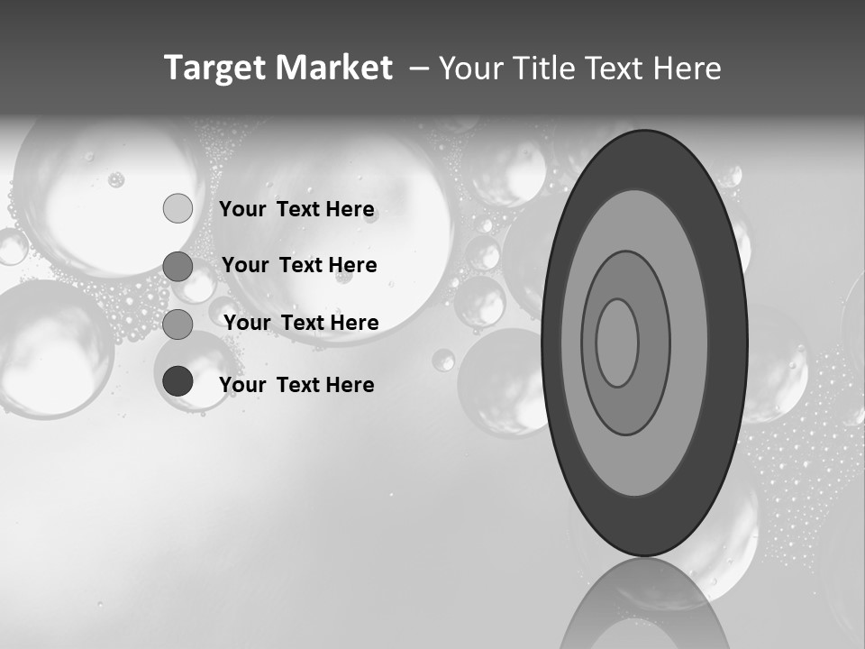 Beauty Space Bubble PowerPoint Template