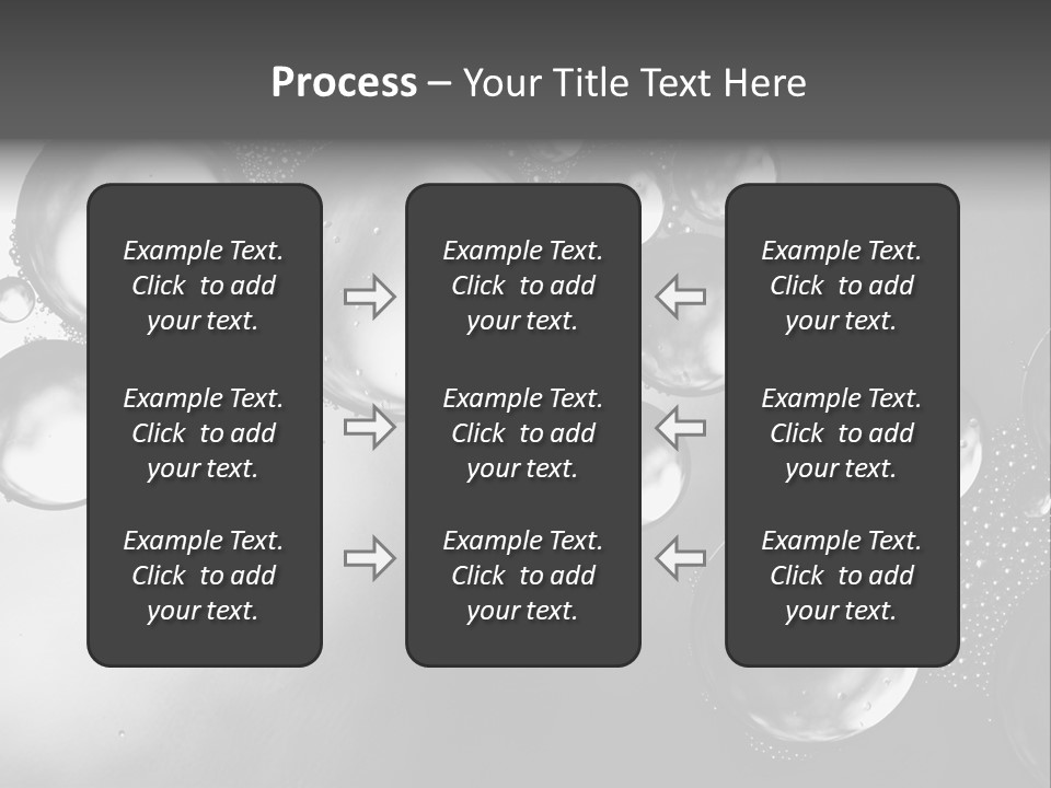 Beauty Space Bubble PowerPoint Template