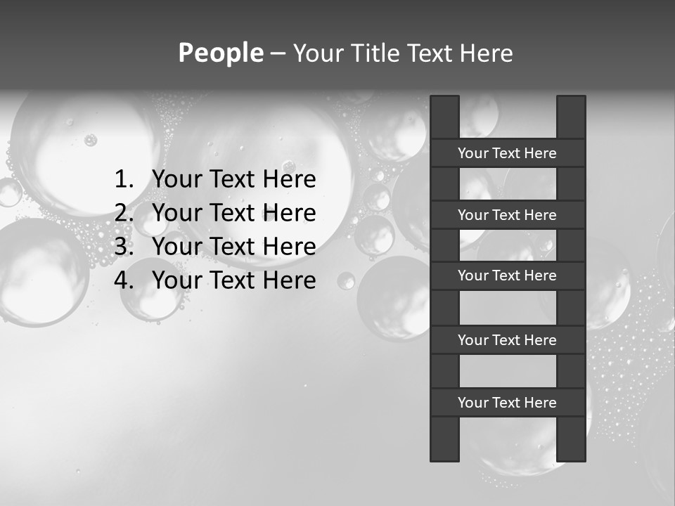 Beauty Space Bubble PowerPoint Template