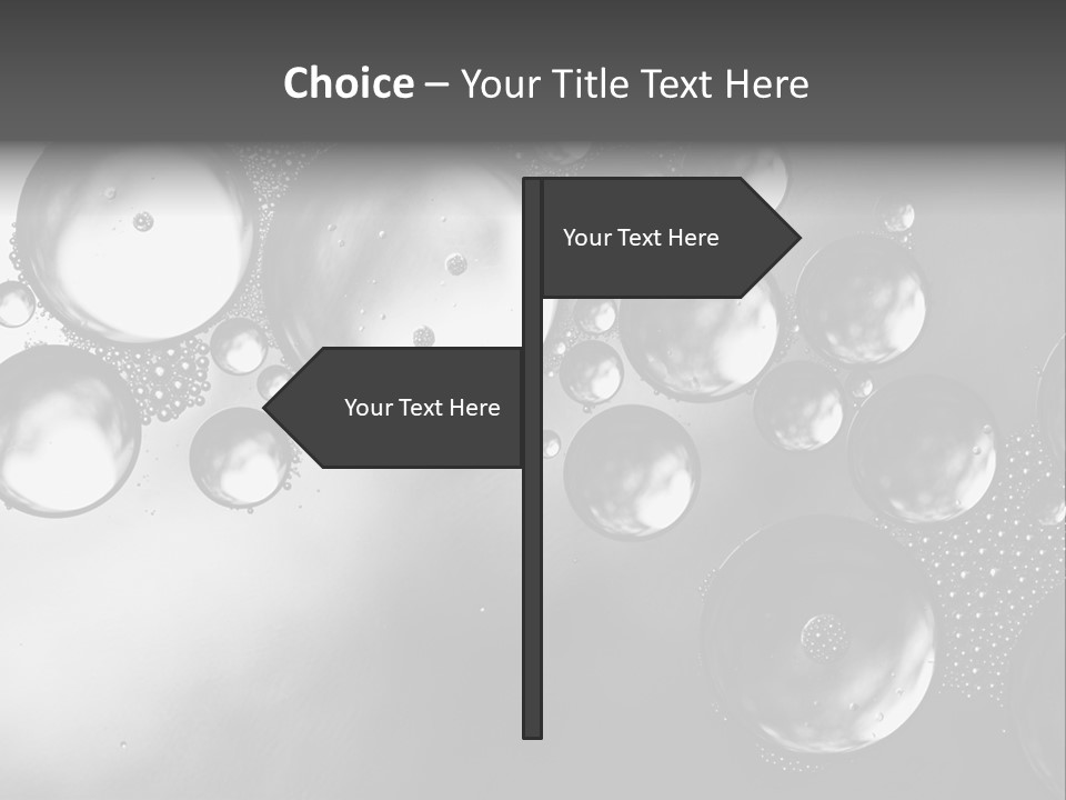 Beauty Space Bubble PowerPoint Template