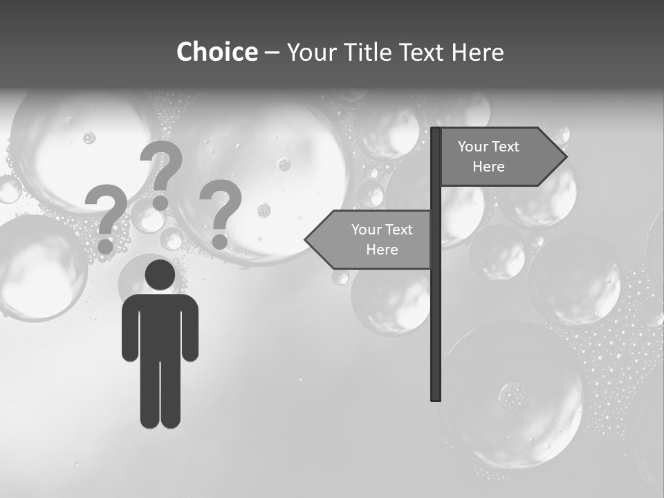 Beauty Space Bubble PowerPoint Template