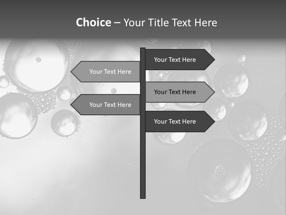 Beauty Space Bubble PowerPoint Template
