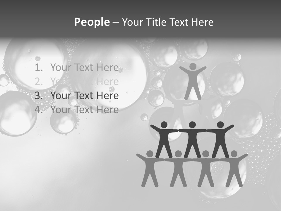 Beauty Space Bubble PowerPoint Template