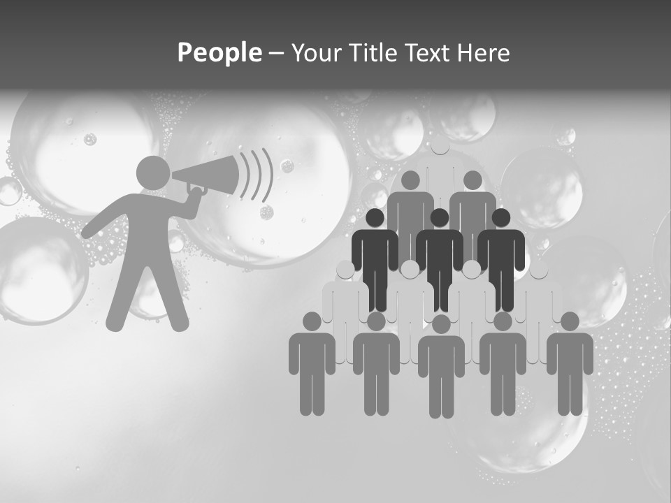 Beauty Space Bubble PowerPoint Template