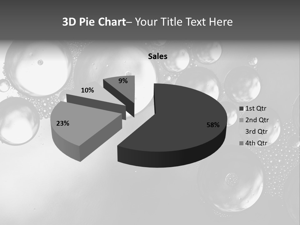 Beauty Space Bubble PowerPoint Template
