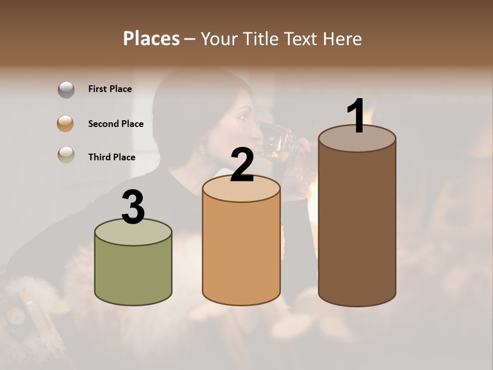 Flame Rest Women PowerPoint Template