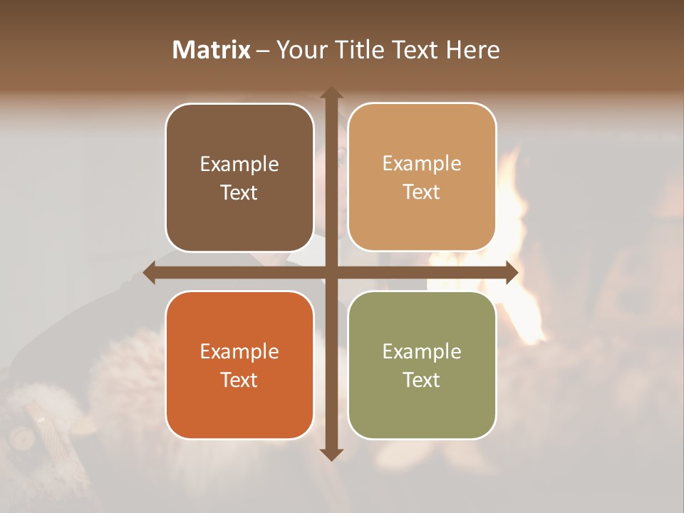 Flame Rest Women PowerPoint Template