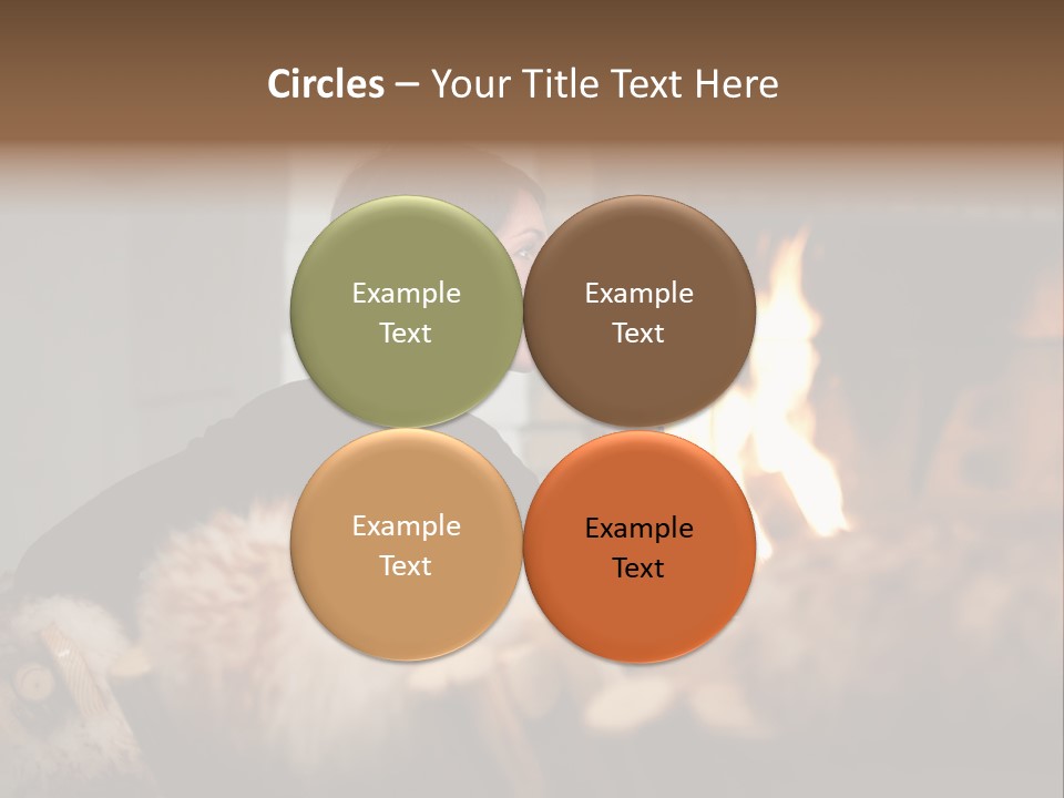 Flame Rest Women PowerPoint Template