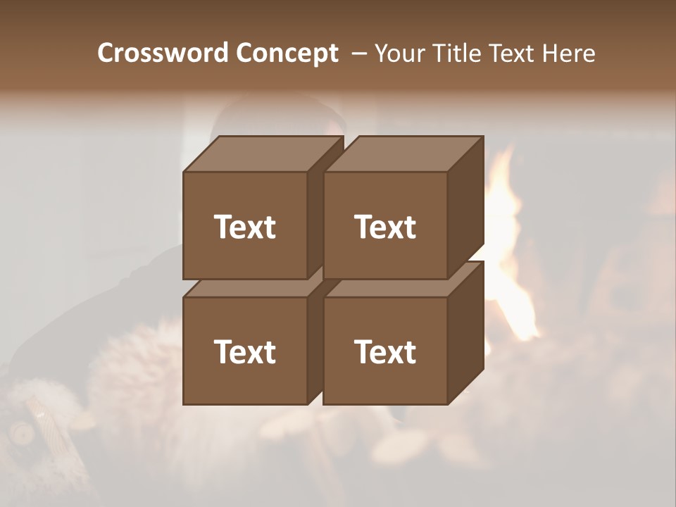 Flame Rest Women PowerPoint Template