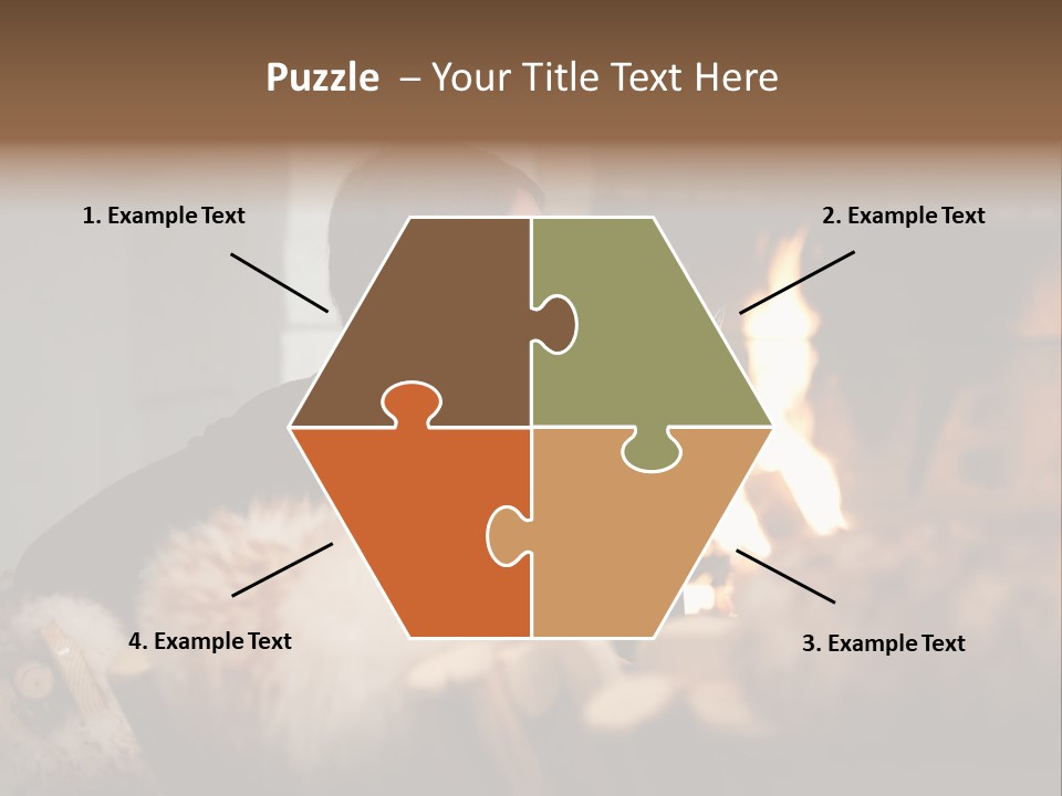 Flame Rest Women PowerPoint Template