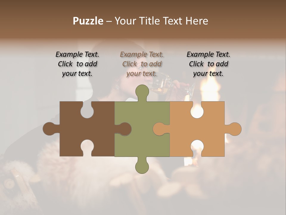 Flame Rest Women PowerPoint Template