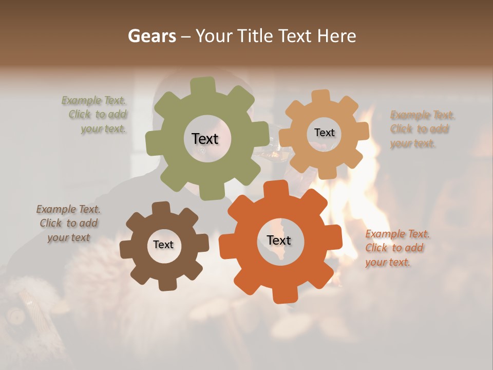 Flame Rest Women PowerPoint Template