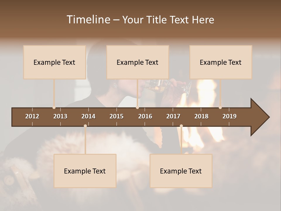 Flame Rest Women PowerPoint Template