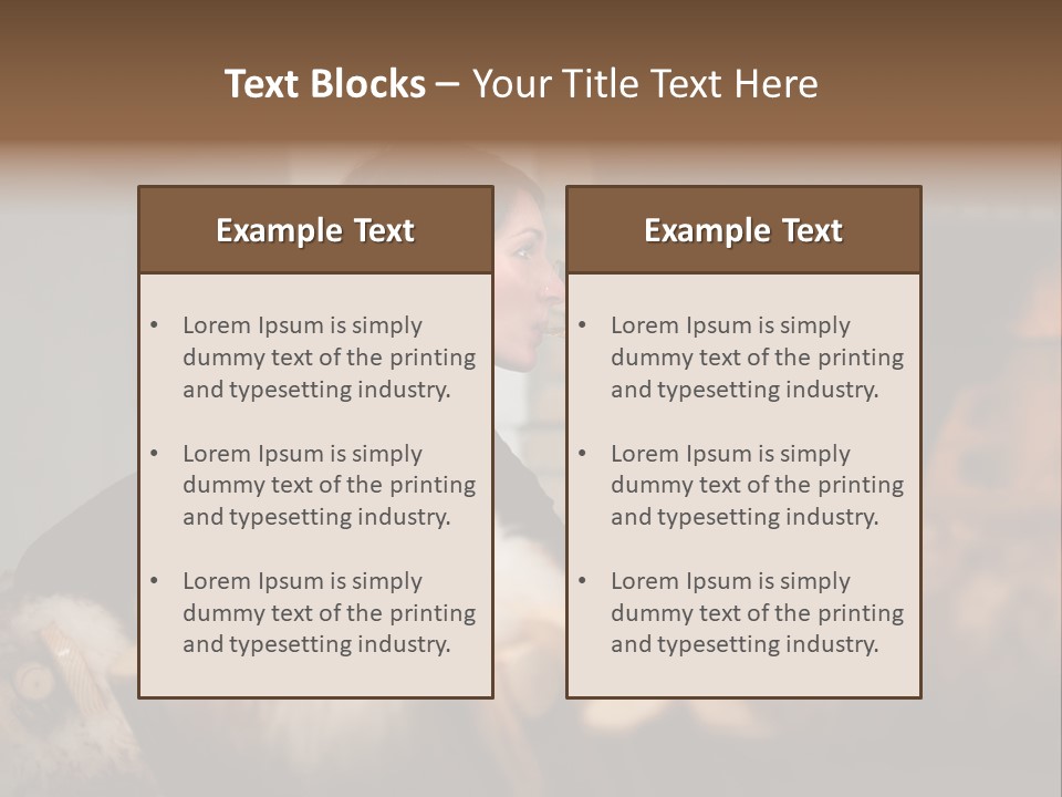Flame Rest Women PowerPoint Template