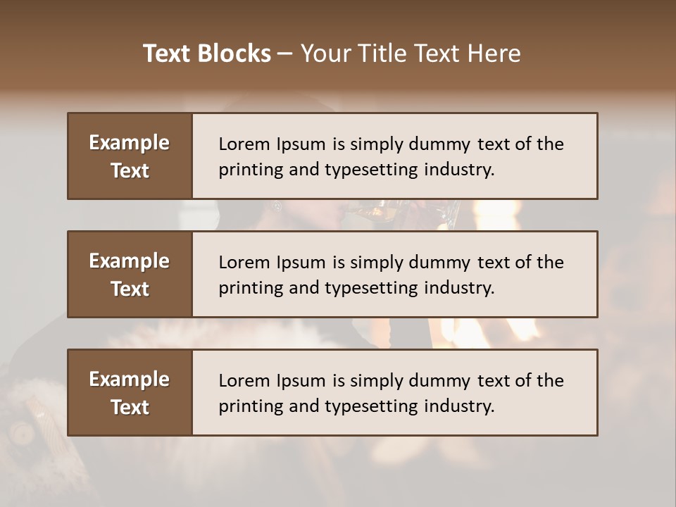 Flame Rest Women PowerPoint Template