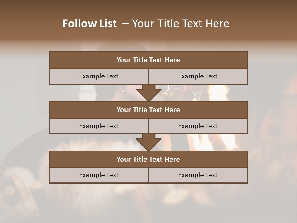 Flame Rest Women PowerPoint Template