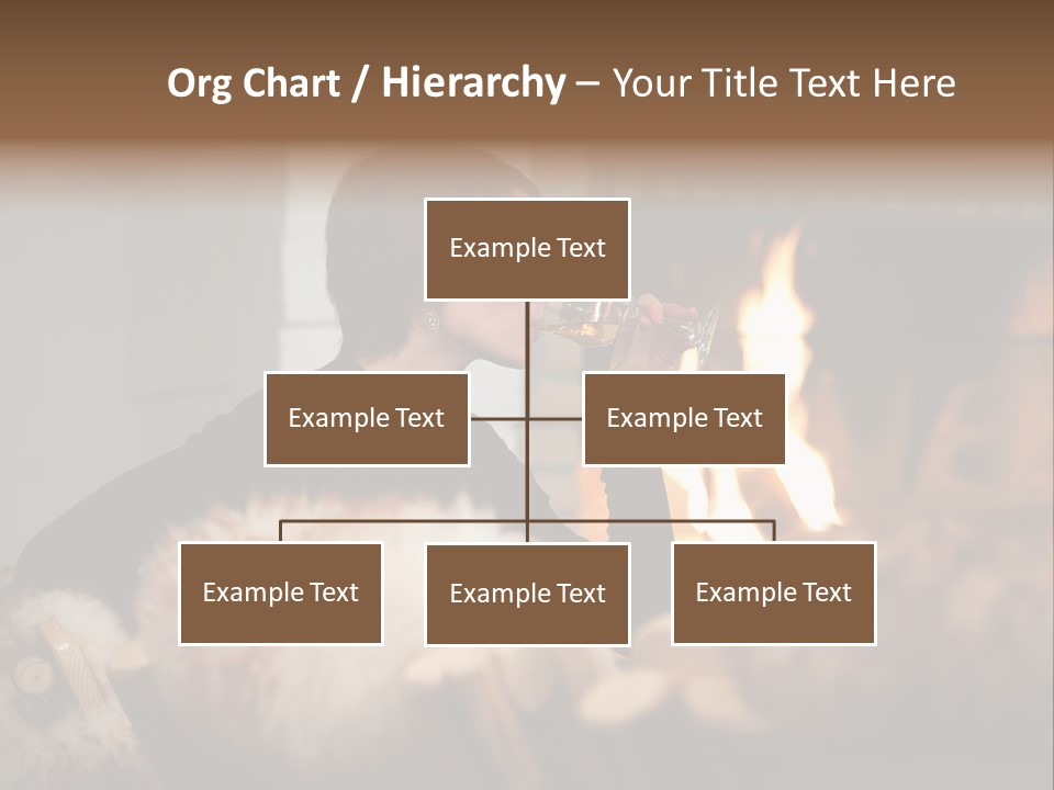 Flame Rest Women PowerPoint Template