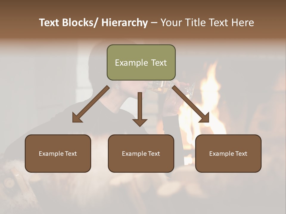 Flame Rest Women PowerPoint Template