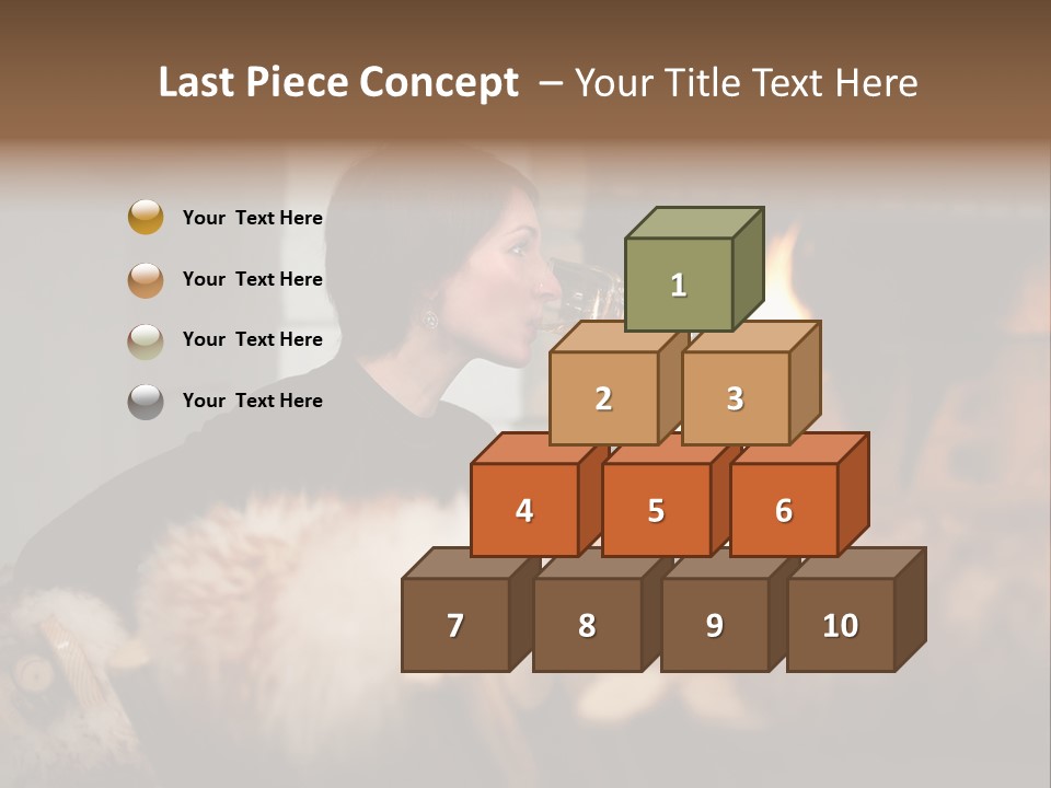 Flame Rest Women PowerPoint Template