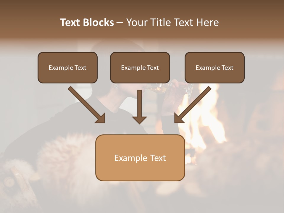 Flame Rest Women PowerPoint Template