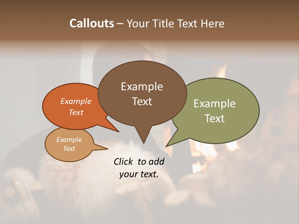 Flame Rest Women PowerPoint Template