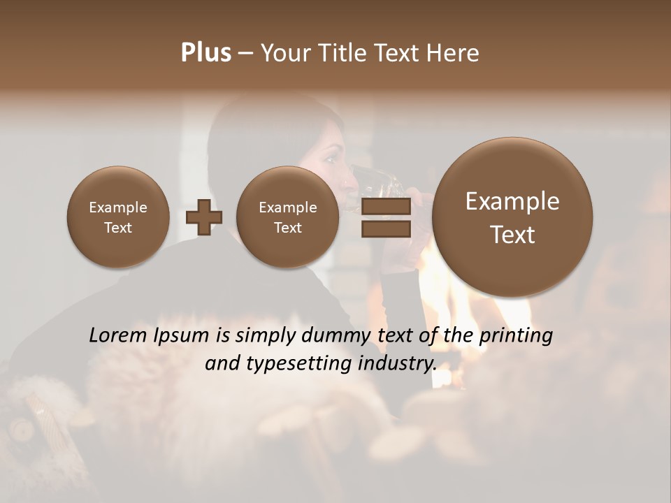 Flame Rest Women PowerPoint Template