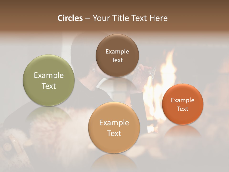Flame Rest Women PowerPoint Template
