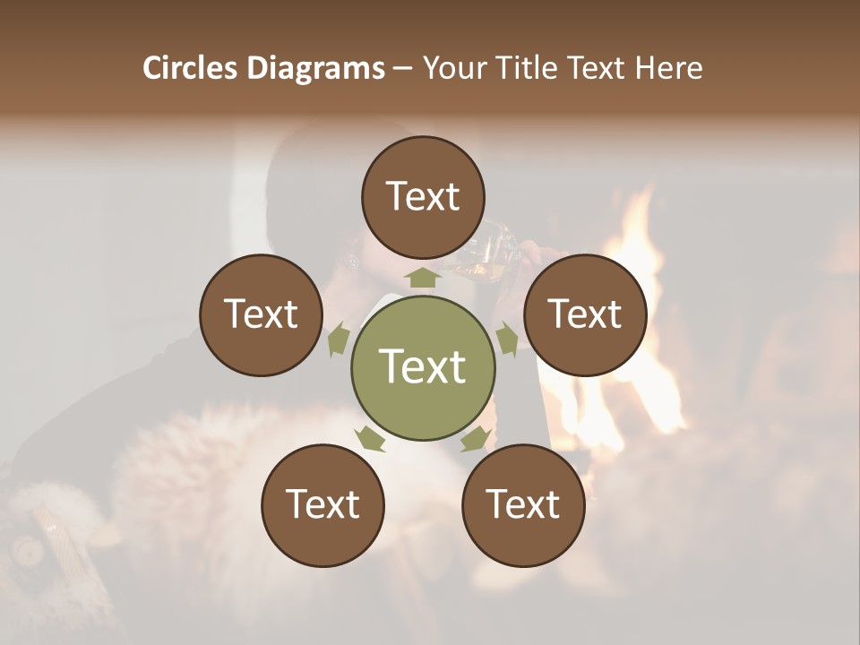 Flame Rest Women PowerPoint Template