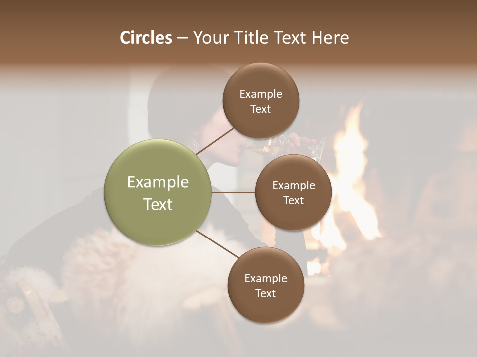 Flame Rest Women PowerPoint Template